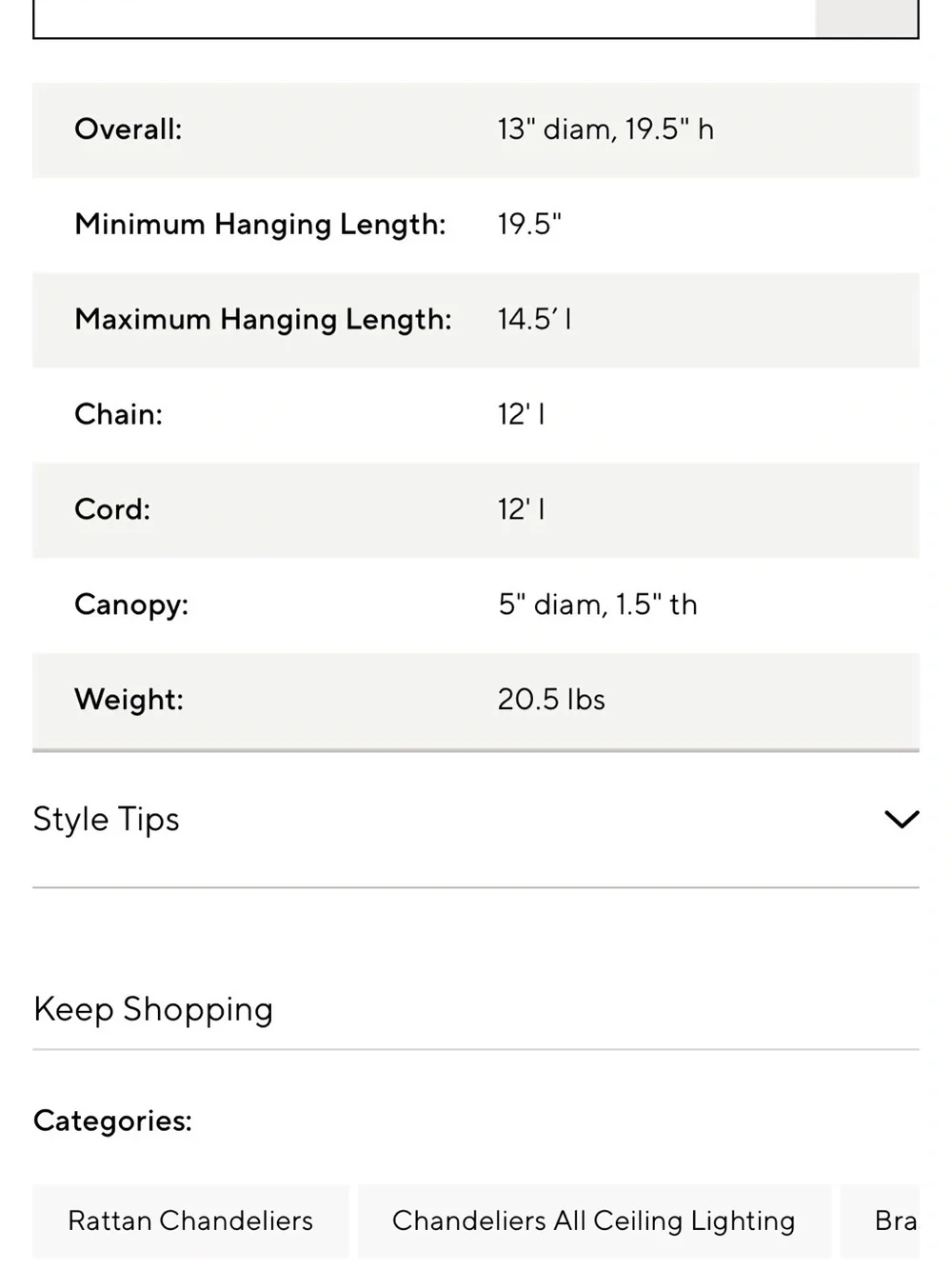 Pottery Barn Clarissa Chandelier - Discontinued item!